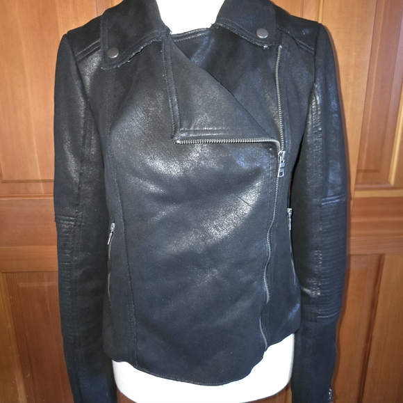 Marrakech Black Moto Jacket Size S - Picture 2 of 9
